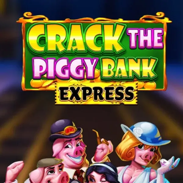 Crack The Piggy Bank Express Slot: goldenes Sparschwein voller Münzen